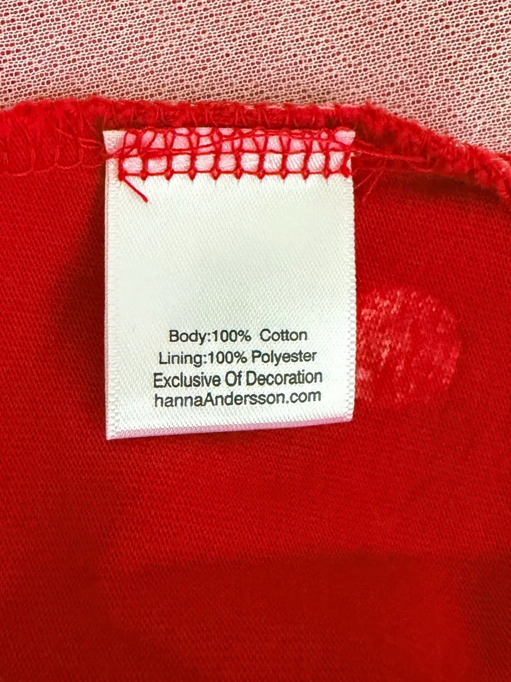 Hanna Andersson Red Polka Dot Christmas Applique Dress Size 8 (130) Like New